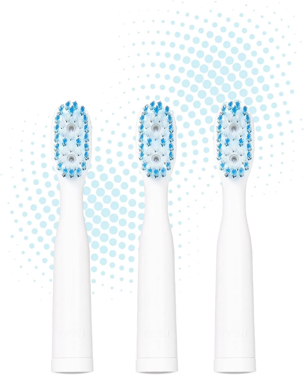 Smileactives Blue Light Toothbrush Head Replacement 3-Pack for Smile Actives Blue Light Toothbrush