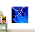 thumbnail image 1 of Blue Lightning Wall Mural WM340128 by Wallmonkeys (36 in H x 36 in W), 1 of 4