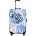 thumbnail image 1 of Blue Lilac Daisy Luggage Suitcase Covers Elastic Washable Chrysanthemum Flowers Luggage Protector Travel Suitcase Protective Cover For Kid And Adult, Xl (Fit 30-32 Inch Luggage), 1 of 1