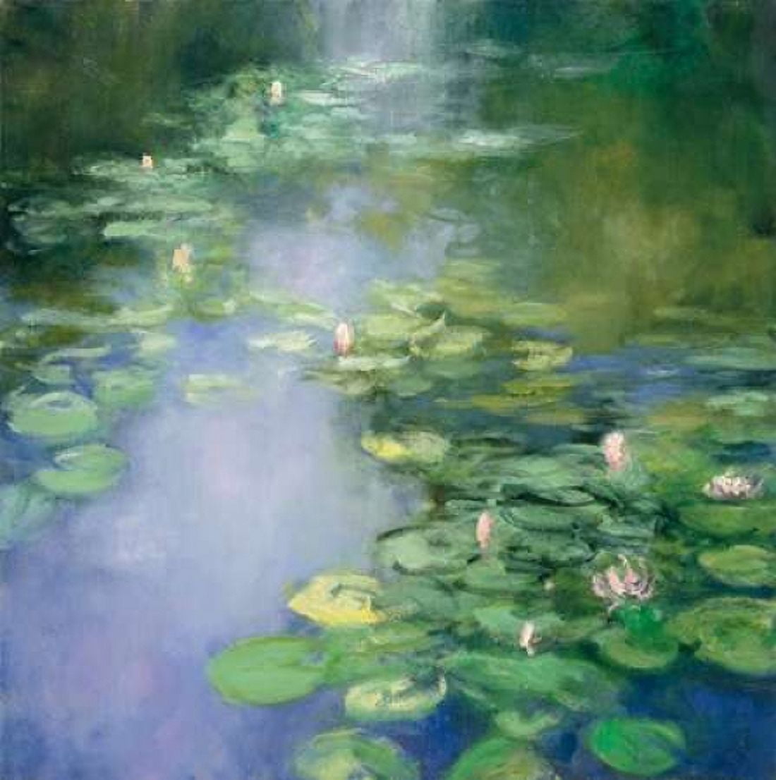 Blue Lily II Canvas Art - Julia Purinton (24 x 24)