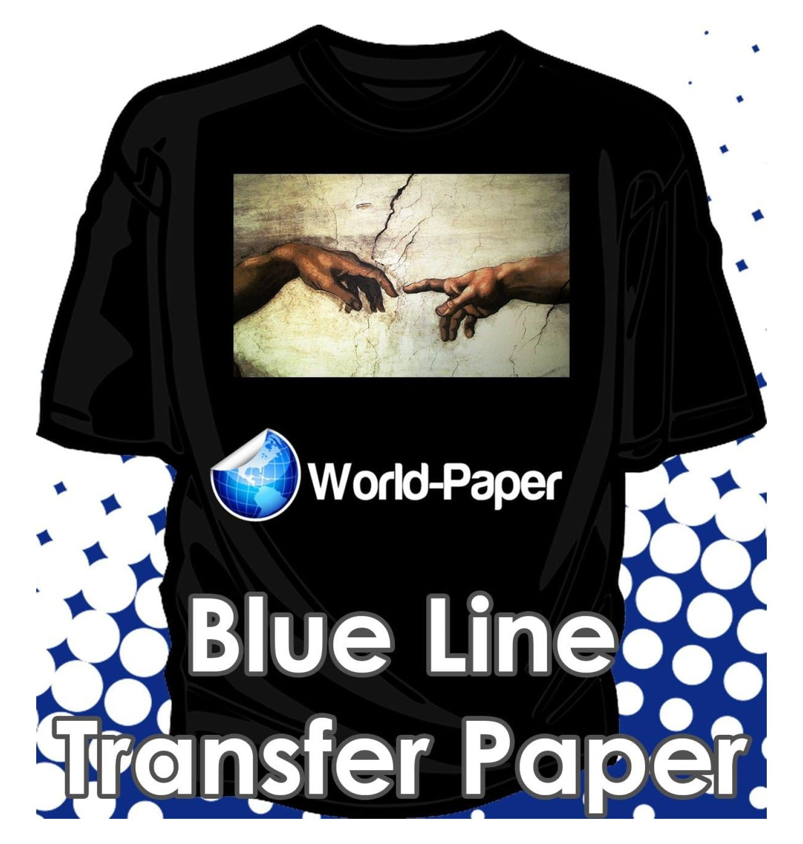 Blue Line- Inkjet Transfer Paper for Dark Color Fabric 11" X 17" 100 Sheets