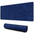 thumbnail image 1 of Blue Line Mountain Topographic Map Line Theme&nbsp;pad Mousewaterproofnon Slip&nbsp;for Office Home Work GamingmousepadRubber Base Mousepad with Stitched Edges 31.5x11.8inches, 1 of 7