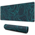 thumbnail image 1 of Blue Line Mountain Topographic MapLine Theme&nbsp;mouse Padswaterproofnon Slip&nbsp;for Office Home Work GamingmousepadRubber Base Mousepad with Stitched Edges 31.5x11.8inches, 1 of 7