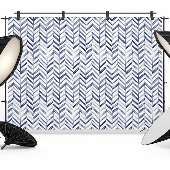 Blue Line Photography Backdrop 8x6FT, Retro Abstract Art Geometric ...