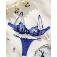 thumbnail image 1 of Blue Lingerie Set Floral, 1 of 4