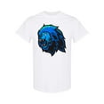 thumbnail image 1 of Blue Lion Head  T-Shirt Men -Image by Shutterstock, Male Small, 1 of 2