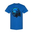 thumbnail image 1 of Blue Lion Head  T-Shirt Men -Image by Shutterstock, Male x-Large, 1 of 2