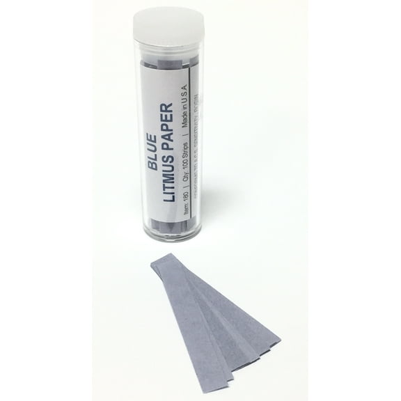 Blue Litmus Test Paper Acid Indicator 100 Strips