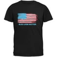 thumbnail image 1 of Blue Lives Matter Distressed American Flag Black Adult T-Shirt - 2X-Large, 1 of 1