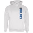 thumbnail image 1 of Blue Lives Matter Thin Blue Line American Flag Mens Hoodie White LG, 1 of 1