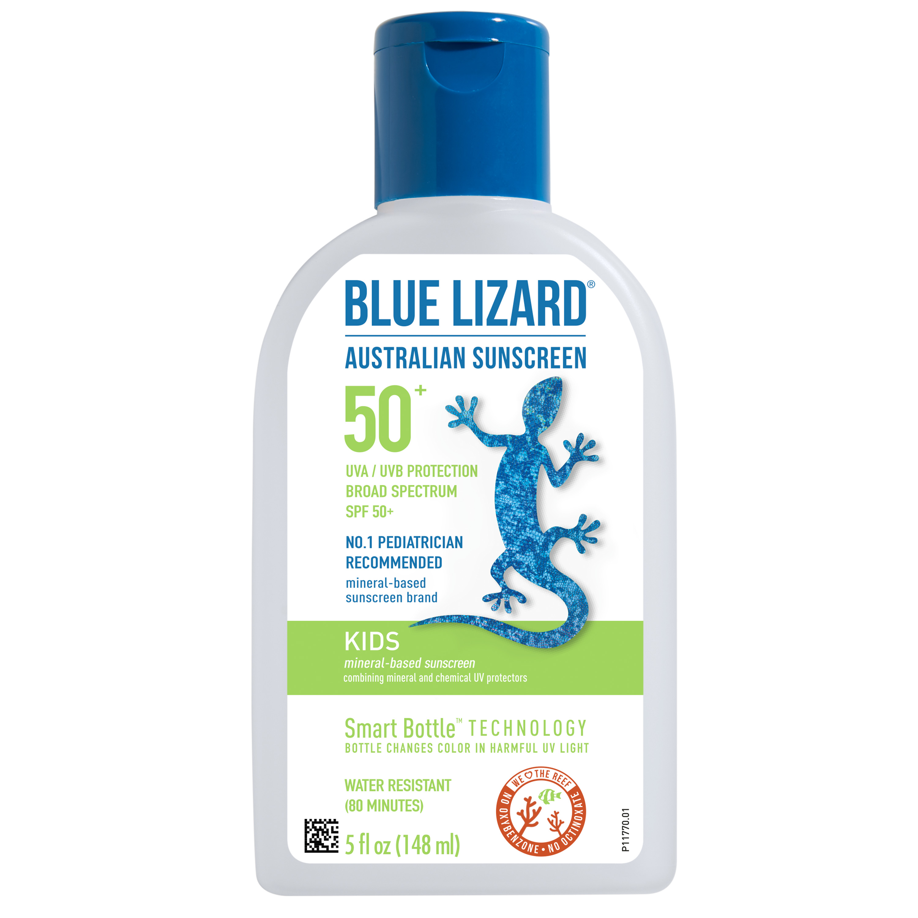 Blue Lizard Kids SPF 50+ Mineral-Based Sunscreen Lotion, Broad Spectrum, 5 fl oz - image 1 of 9
