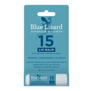 Blue Lizard Mineral SPF 15 Lip Balm, Nourishes & Protects, 0.13 oz