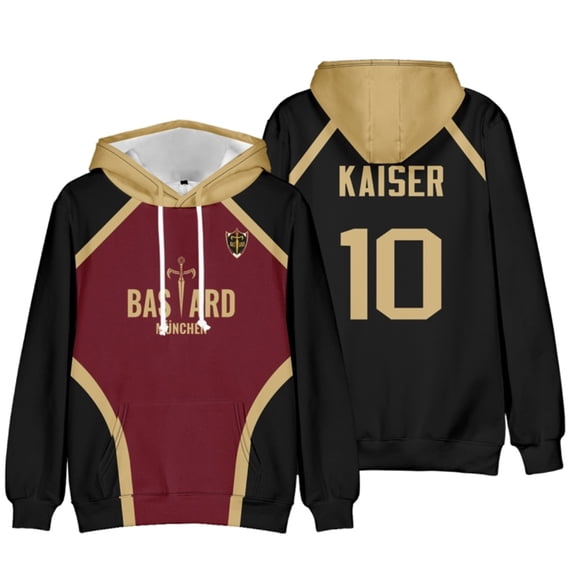 Blue Lock 2025 Team Uniform Sports Hoodie Unisex Football Uniform Anime Hooded Sweatshirt