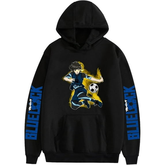 Blue Lock Anime Hooded Long Sleeve Sweatshirt Men Women Streetwear Casual Fashion Hoodies Unisex Clothes