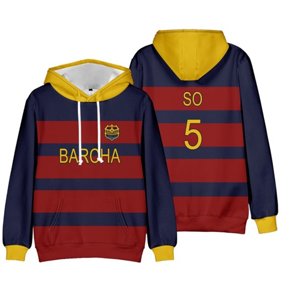 Blue Lock Anime Hoodie Team Uniform Sports Hoodie Unisex Hooded Sweatshirt