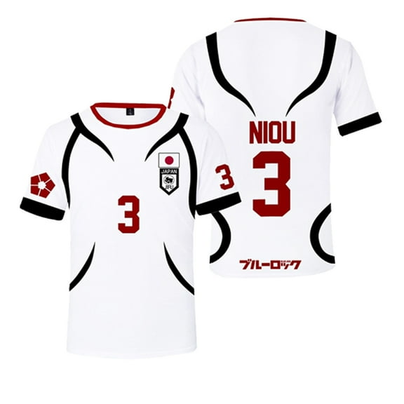 Blue Lock Anime T-shirt Cosplay Jersey Shirts Crewneck Short Sleeve Tee Women Men Streetwear Tops