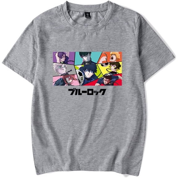 Blue Lock Anime Tshirt Unisex Short Sleeve T-shirts Men Women Streetwear Printing Casual Fashion