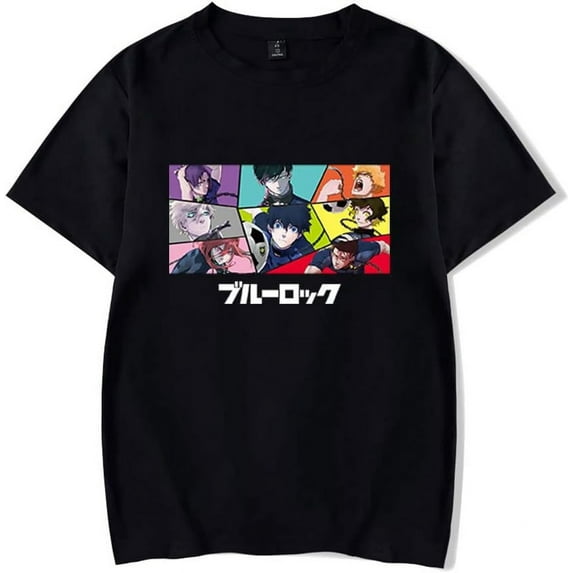 Blue Lock Anime Tshirt Unisex Short Sleeve T-shirts Men Women Streetwear Printing Casual Fashion