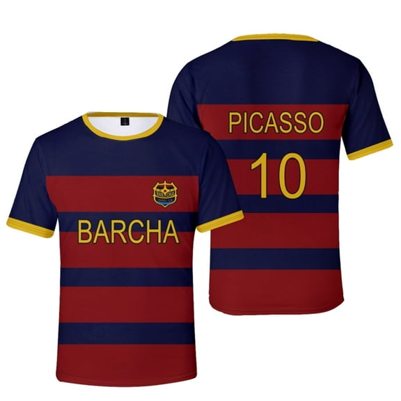 Blue Lock Barcha 2025 Jersey T-shirts Merch Fashion 3D Print Top Short Sleeved Sports Shirt Unisex Clothing