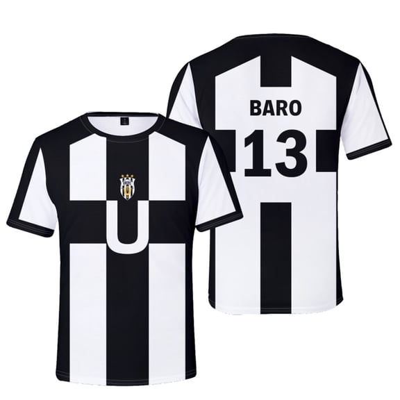 Blue Lock Baro Team Uniform Sports Suit Shorts T-shirt Anime Sports Shirt Merch Unisex Sportswear