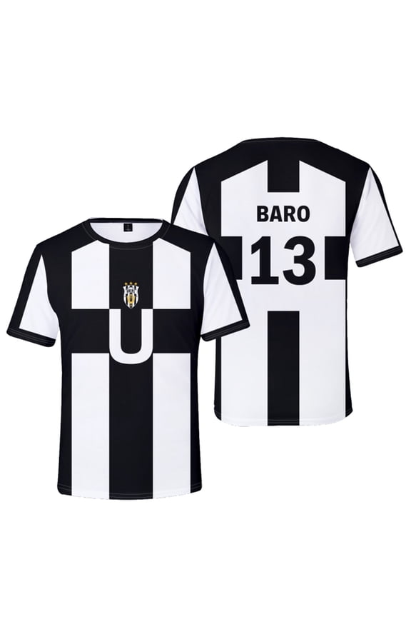 Blue Lock Baro Team Uniform Sports Suit Shorts T-shirt Anime Sports Shirt Merch Unisex Sportswear