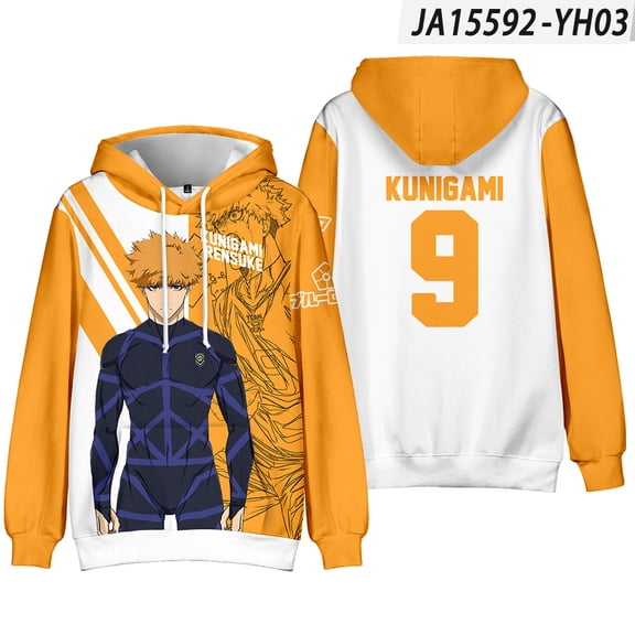 Blue Lock Cosplay Clothes Merch Hoodie For Men/Women Unisex Winter Long Sleeve Sweatshirt Hooded Streetwear