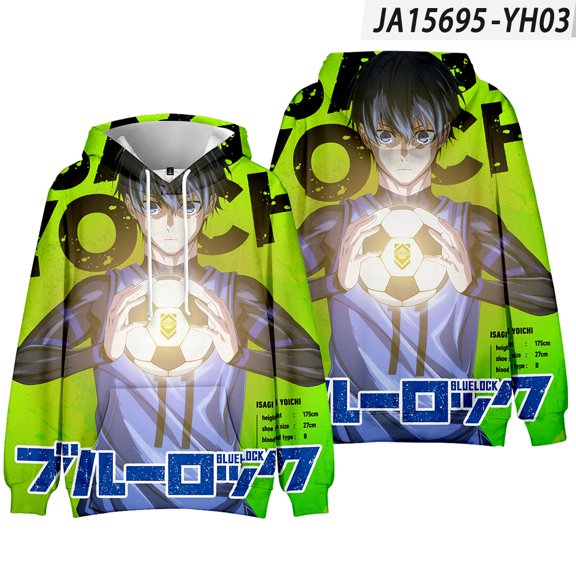 Blue Lock Cosplay Clothes Merch Hoodie For Men/Women Unisex Winter Long Sleeve Sweatshirt Hooded Streetwear