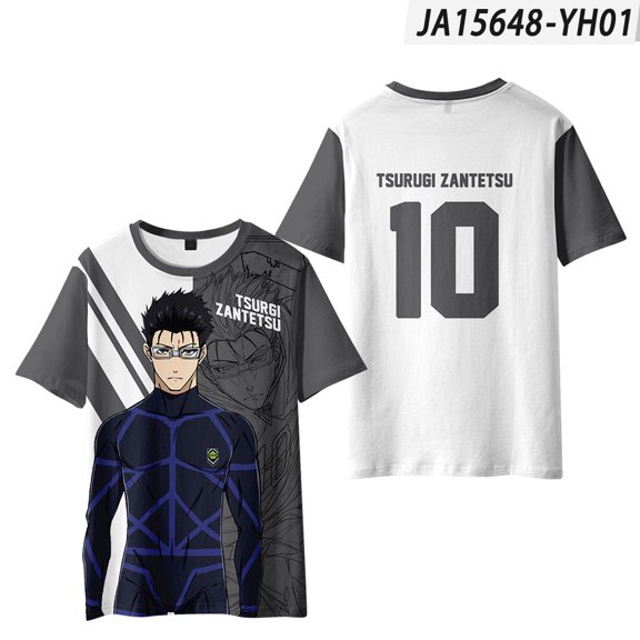 Blue Lock Cosplay T-Shirt Merch For Women/Men Unisex Summer Fashion Short Sleeve Tshirt Streetwear