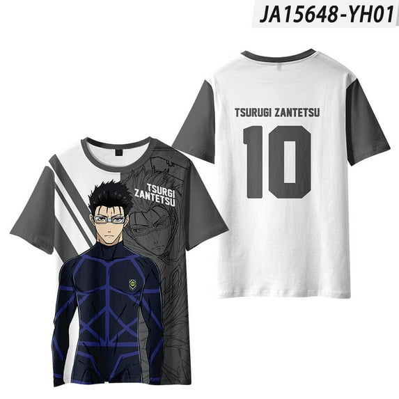 Blue Lock Cosplay T-Shirt Merch For Women/Men Unisex Summer Fashion Short Sleeve Tshirt Streetwear