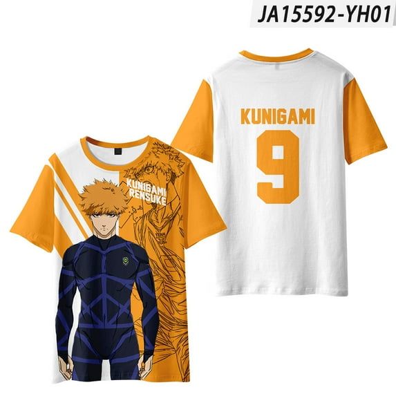 Blue Lock Cosplay T-Shirt Merch For Women/Men Unisex Summer Fashion Short Sleeve Tshirt Streetwear