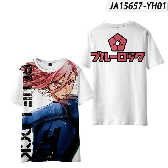 Blue Lock Cosplay T-Shirt Merch For Women/Men Unisex Summer Fashion Short Sleeve Tshirt Streetwear