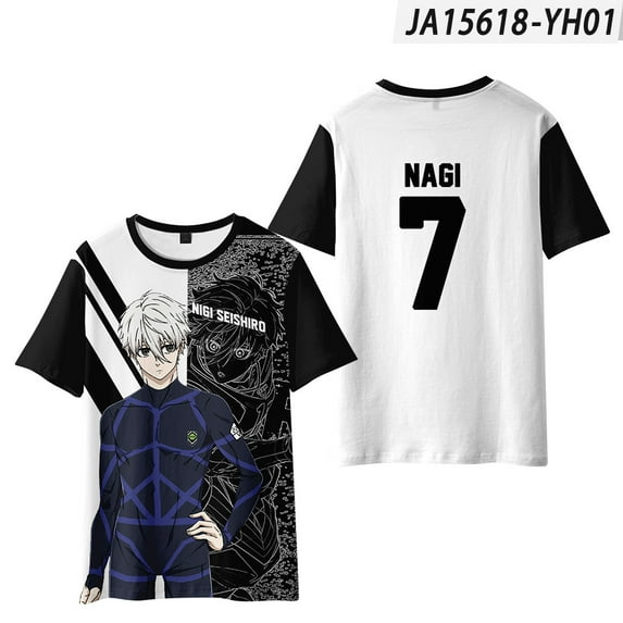 Blue Lock Cosplay T-Shirt Merch For Women/Men Unisex Summer Fashion Short Sleeve Tshirt Streetwear