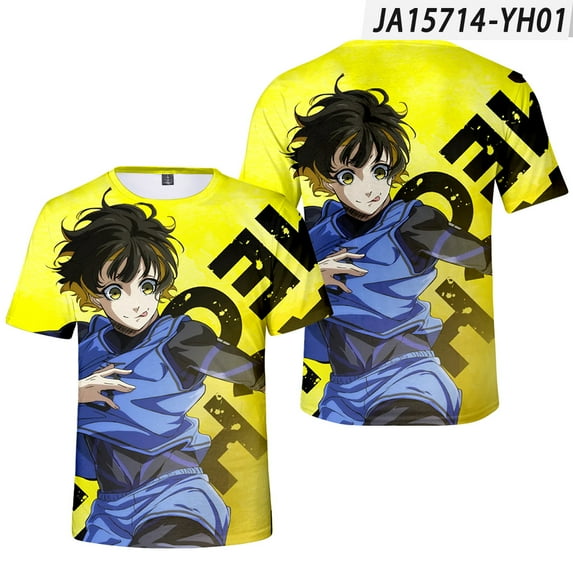 Blue Lock Cosplay T-Shirt Merch For Women/Men Unisex Summer Fashion Short Sleeve Tshirt Streetwear