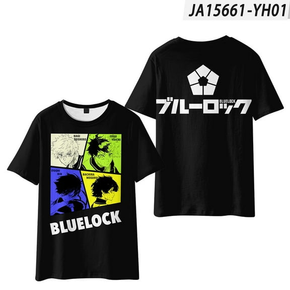 Blue Lock Cosplay T-Shirt Merch For Women/Men Unisex Summer Fashion Short Sleeve Tshirt Streetwear