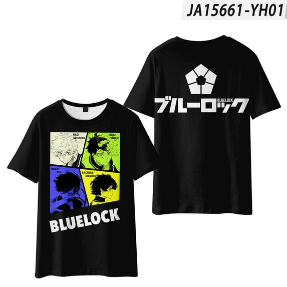 Blue Lock Cosplay T-Shirt Merch For Women/Men Unisex Summer Fashion Short Sleeve Tshirt Streetwear