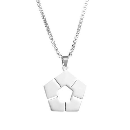 Blue Lock Football Necklace 60cm Square Fashion Necklace Clearance