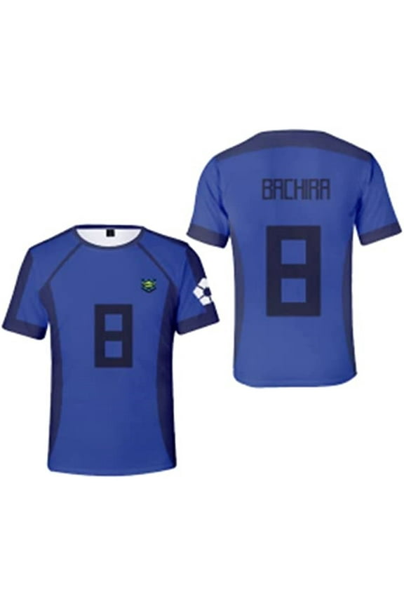 Blue Lock Jersey T-shirts Merch Fashion 3D Print Top Short Sleeved Sports Shirt Unisex Clothing