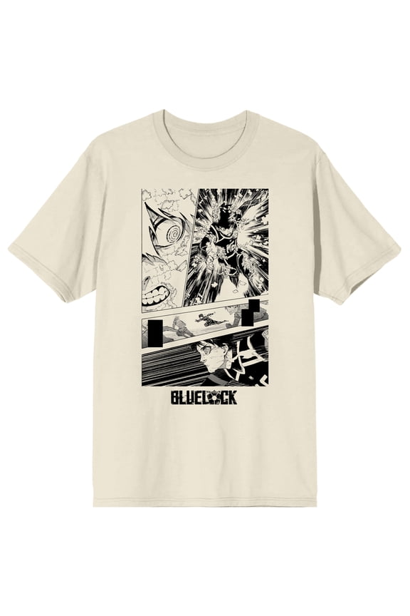 Blue Lock Manga Page Yoichi Isagi Crew Neck Short Sleeve T-shirt-Large