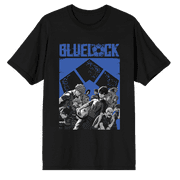 Blue Lock Manga Team Graphic Short Sleeve Tee for Fans-Large