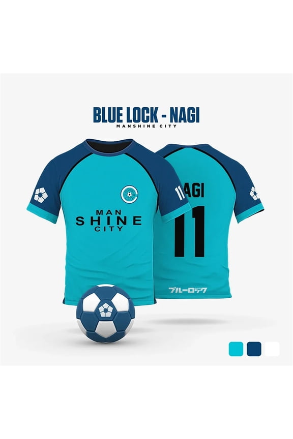 Blue Lock Manshine City Cartoon Anime Cosplay Men Jersey Summer Short Sleeve Tee Custom Name Number Tops 2025 Women T-shirt