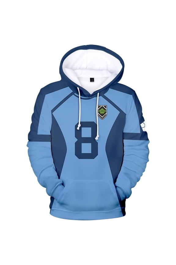 Blue Lock Merch Hoodie Long Sleeve New 3D Printed Logo Unisex Sweatshirt Fashion Pullover