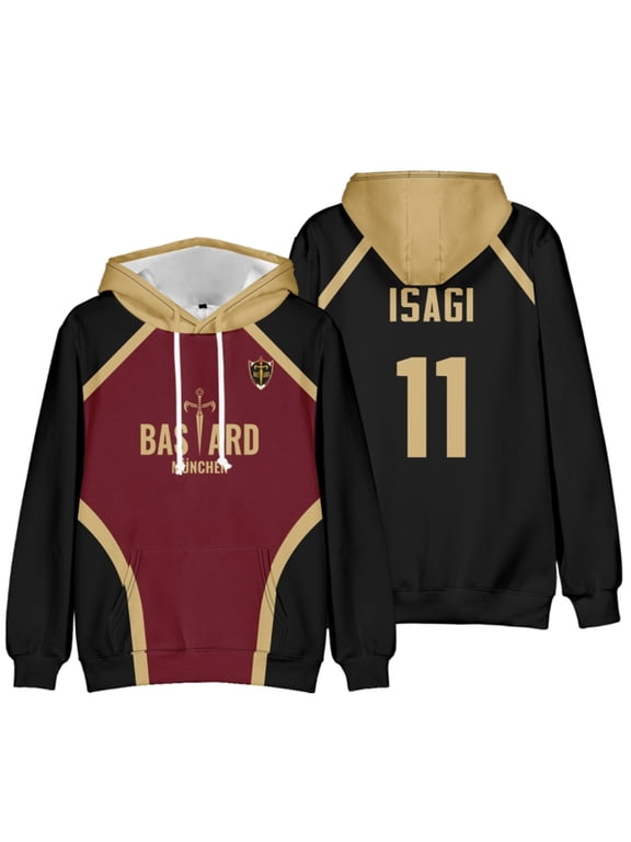 Blue Lock Munchen Yoichi Isagi Team Uniform Merch Hooded Sweatshirt Sports Pants Sports Suit Unisex