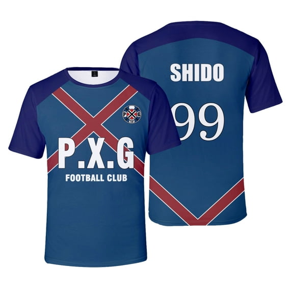 Blue Lock Paris X Gen 2025 Jersey T-shirts Merch Fashion 3D Print Top Short Sleeved Sports Shirt Unisex Clothing