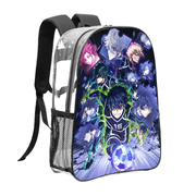 Blue Lock Pattern Transparent Backpack Lightweight And fashionable Showcasing Personality And Leading The Trend