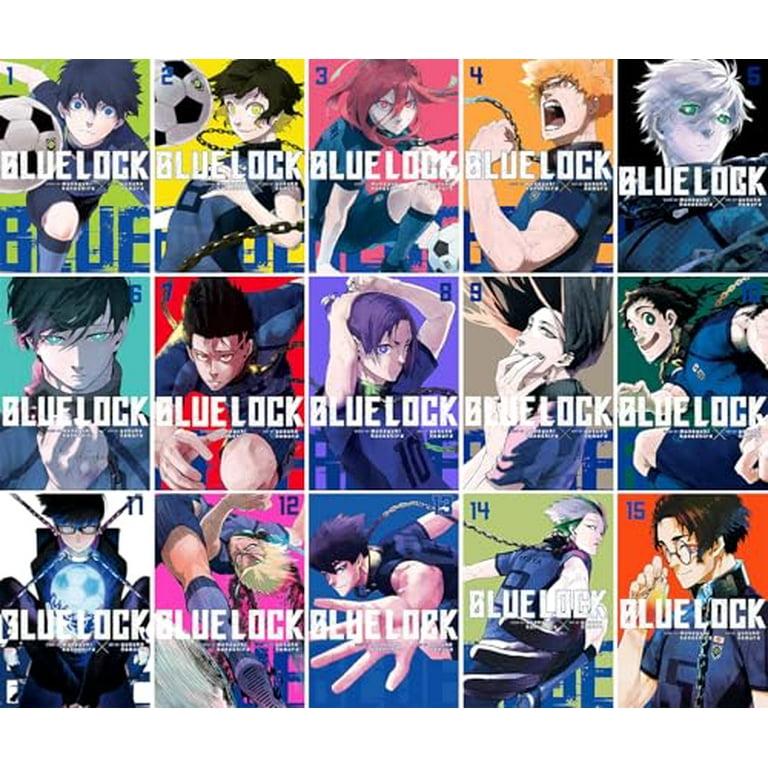 Yukiブルーロック セット Blue Lock Series Vol. 1-15, 15 Books Collection Set, by Muneyuki