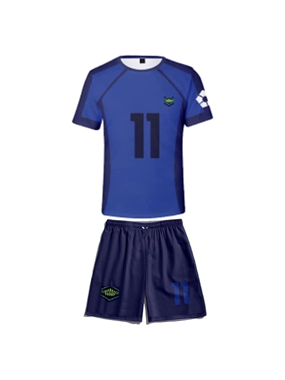 Blue Lock Shorts T-shirt Anime Sports Sets Merch Unisex Sports Shirt Sports Pants