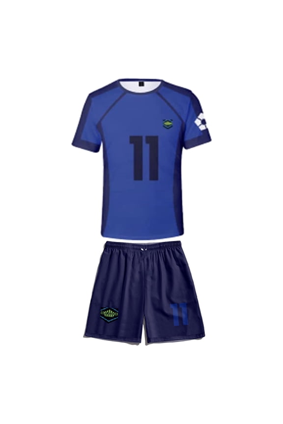 Blue Lock Shorts T-shirt Anime Sports Sets Merch Unisex Sports Shirt Sports Pants