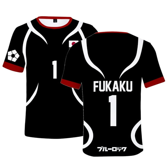 Blue Lock T-shirt Short Sleeved Sportswear Unisex Clothing Merch Anime Style Top