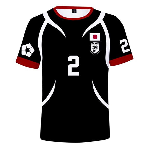 Blue Lock U20 Cosplay Merch Anime Black T-Shirt Casual Short Sleeved T Shirt Unisex TShirt