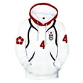 thumbnail image 1 of Blue Lock Yoichi Isagi Cosplay Sports Hoodie Unisex Hooded Sweatshirt Fashion Anime Pullover Black White, 1 of 3